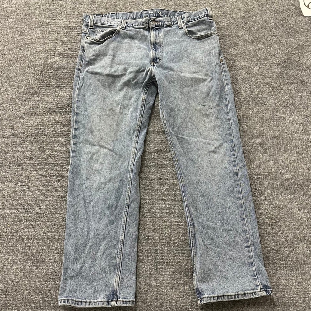 Eddie Bauer Jeans Mens Size 36x30 Light Wash Straight Leg Classic Casual Denim